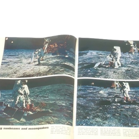 VINTAGE 1969 LIFE MAGAZINE~ON THE MOON ISSUE~FOOTPRINTS & PHOTOGRAPHS~ARMSTRONG - Picture 2 of 6